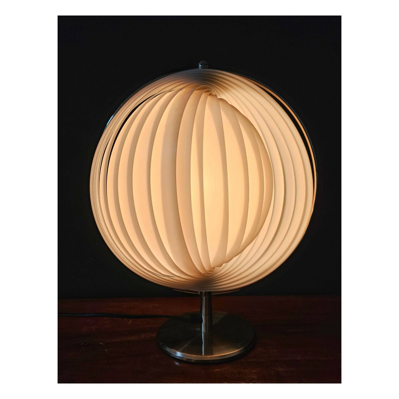 Moon Lamp By Kare Design Done In Verner Panton Style // Postmodern Table Lamp By Kare // Made In Spain In 1980s photo buy