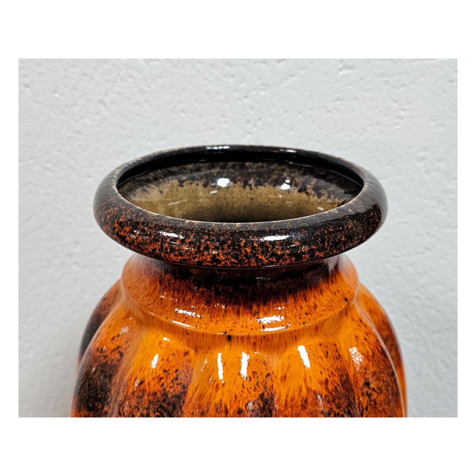 Mid Century Modern Vase By Scheurich Model 226 40 // Xl Fat Lava Vase // Made In West Germany In 1960s photo furniture