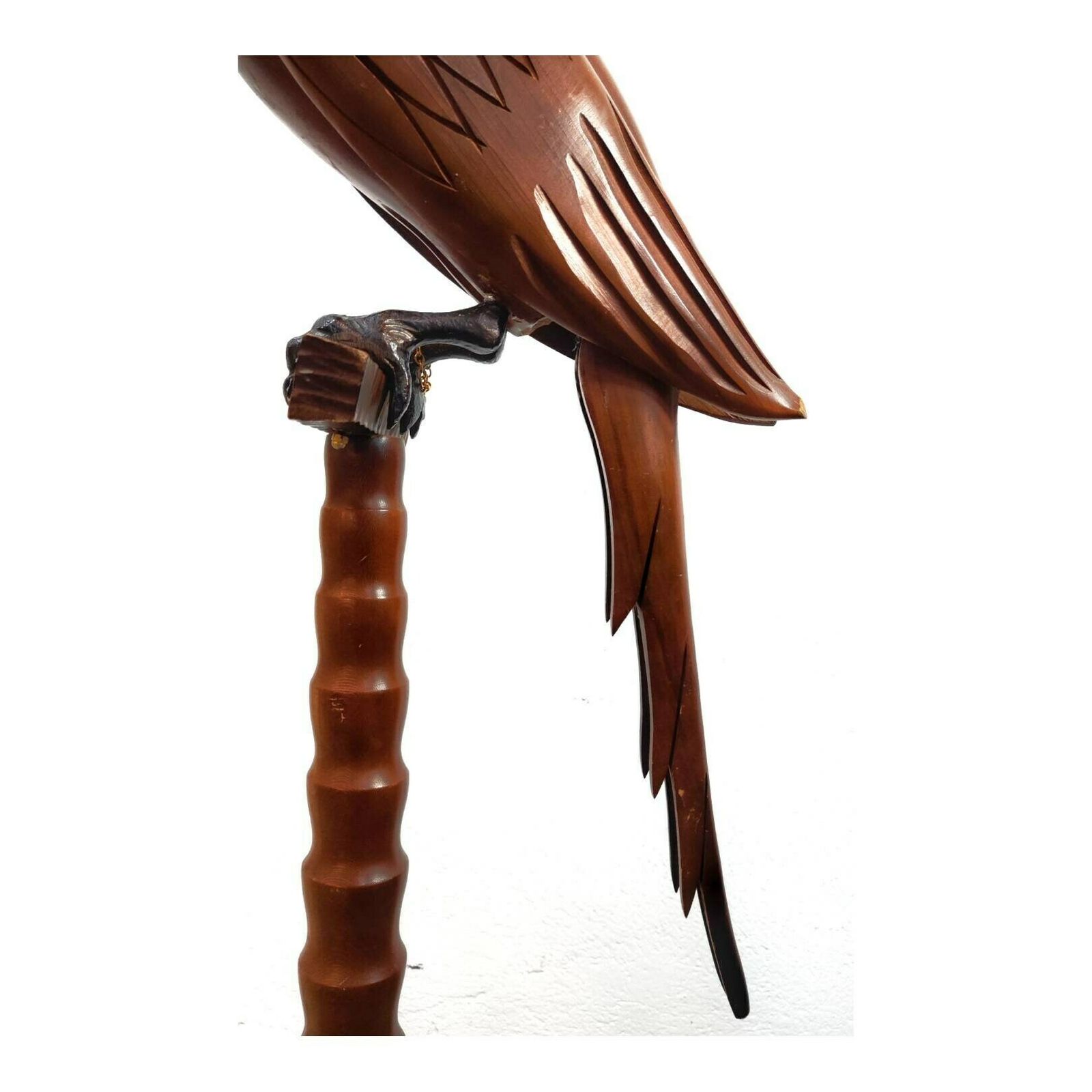 Very Rare Mid Century Modern Floor Lamp By Aldo Tura Shaped As Parrot // Parrot Floor Lamp // Made In Italy In 1950s photo Lighting