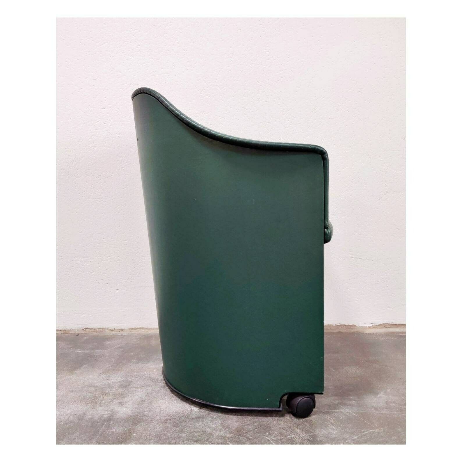 Pair Of Extremely Rare Leather Armchairs By Afra And Tobia Scarpa For Maxalto // Artona Armchair Model 8551 // Made In Italy In 1985 photo for sale