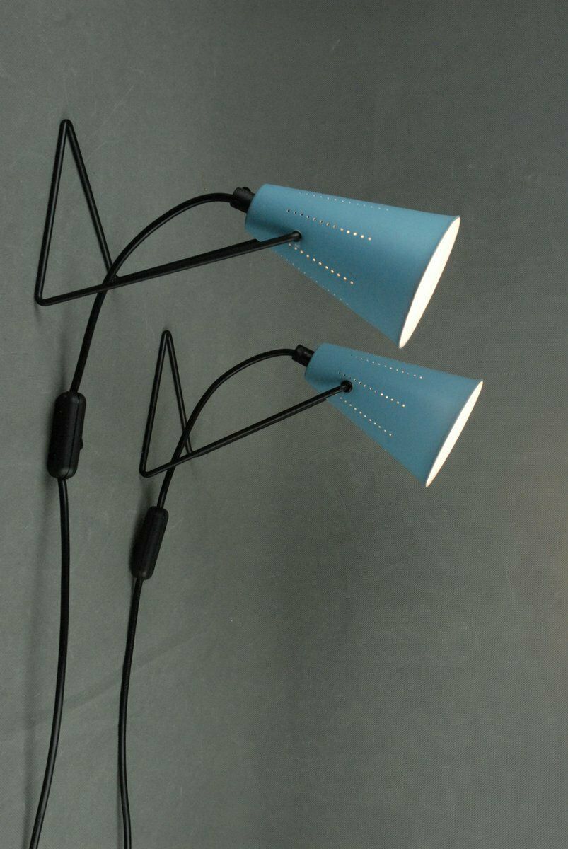 photo for sale Wall Or Table Lamps By Svend Aage Holm Sørensen For Asea Sweden  1950s Set Of 2