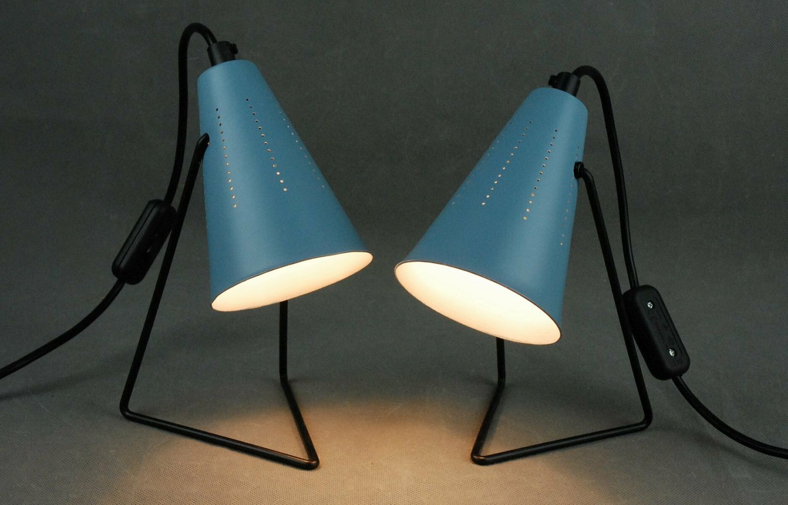 photo vinterior Wall Or Table Lamps By Svend Aage Holm Sørensen For Asea Sweden  1950s Set Of 2