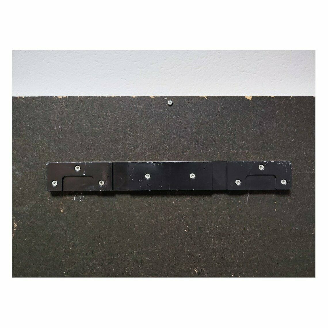 photo for sale Antique Wall Mounted Coat Rack // Art Deco Coat Rack In Wood, Brass And Fabric With Klimt Esque Motifs // Made In Austria In 1920s