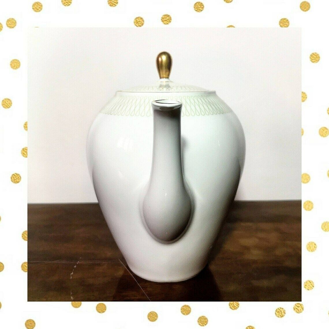Vintage Seltmann Weiden Teapot // Fine China // Vintage German Porcelain photo for sale