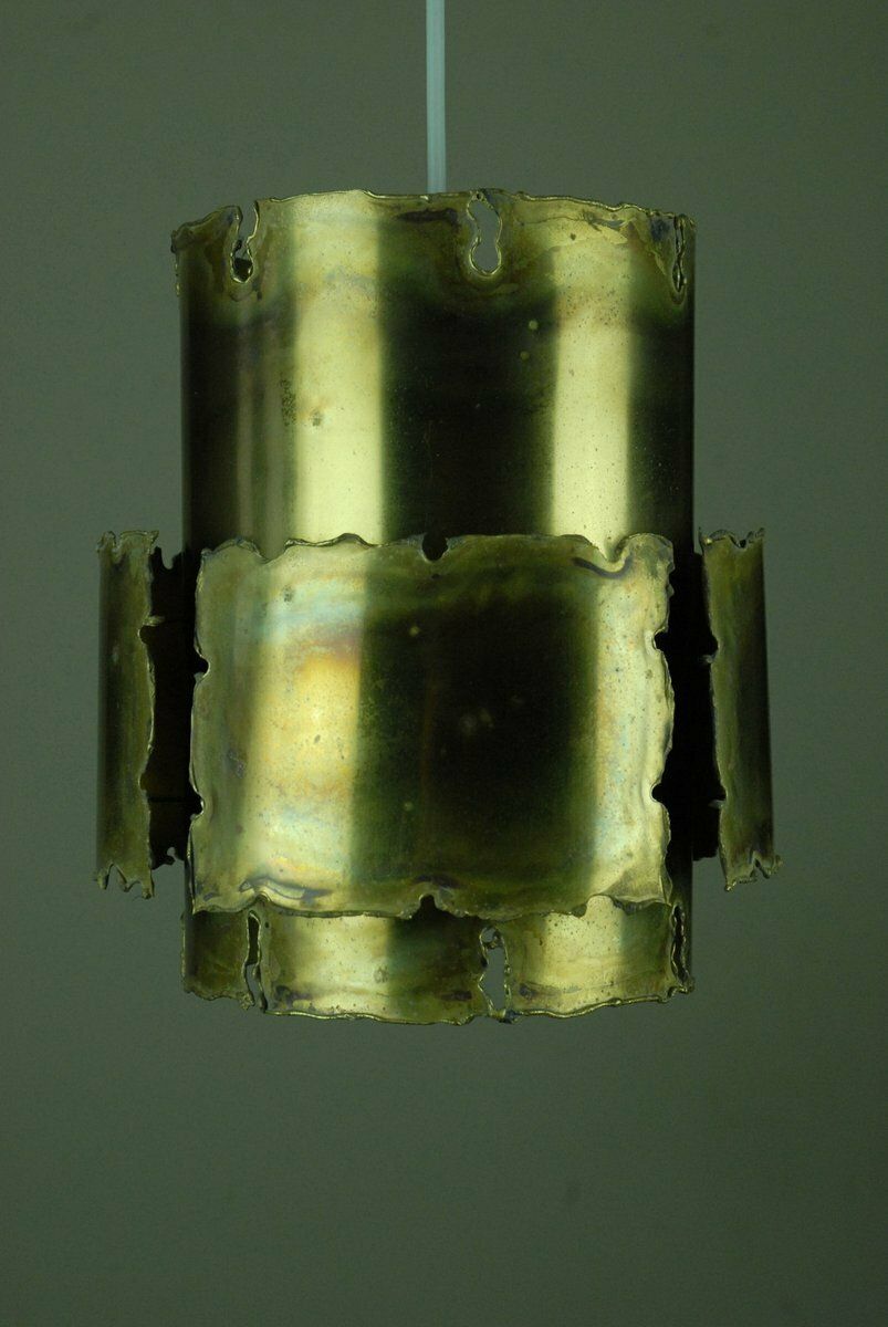 Danish Brass Pendant Lamp By Svend Aage Holm Sørensen For Thea Metal, 1960s. photo for sale