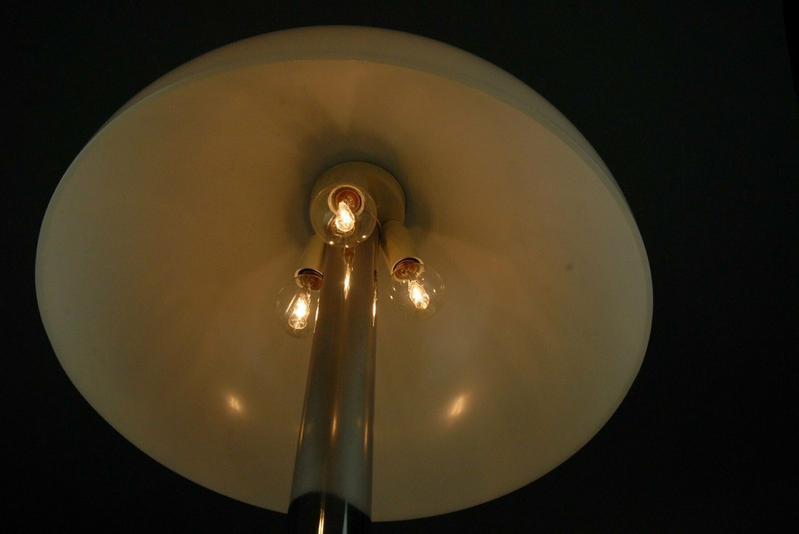 photo furniture Vintage Perspex Chrome & Marble Base Mushroom Table Lamp By Oma Fabbrica Lampadari, Italy, 1960s