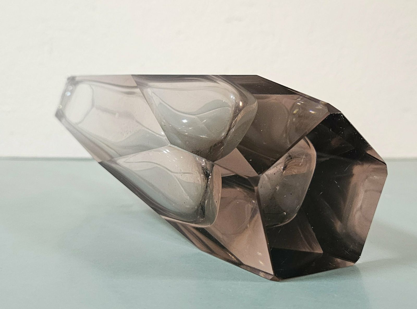Mid Century Modern Sommerso Vase By Alessandro Madruzzato // Pale Pink Murano Glass Vase // Made In Italy In 1960s photo furniture