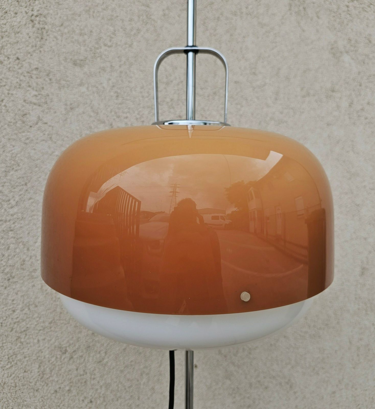 Rare Guzzini Floor Lamp Model Medusa In Cappuccino Color / Luigi Massoni For Guzzini Floor Lamp // Guzzini Medusa Lamp // Made In Yugoslavia photo furniture