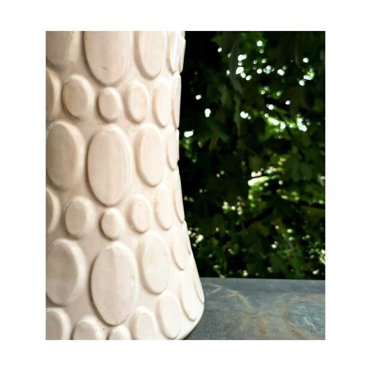 1960s Extra Large Jasba Vase // West German Pottery // Mid Century Modern Pottery // Jasba Vase // White Vase // Made In West Germany photo furniture