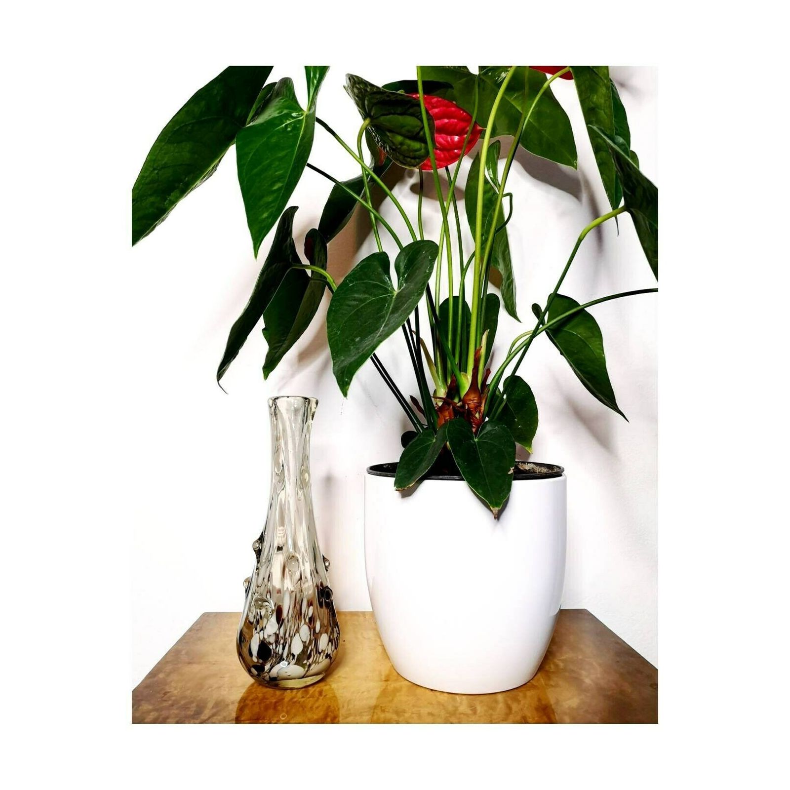 Thick Glass Sculptural Vase // Murano Glass Thick Artistic Vase // Mid Century Modern Fused Colour Vase Made In Yugoslavia