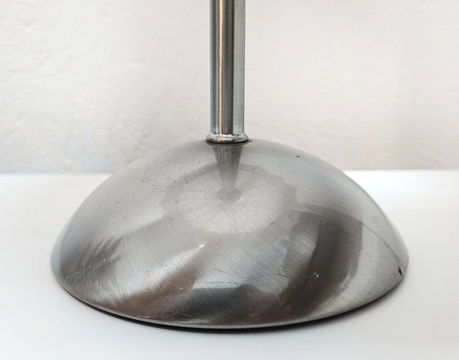 Mid Century Modern Cocoon Table Lamp In Style Of Castiglioni With Touch Sensor For 3 Levels Of Light Intensity Made In Italy In 1970s photo vinterior