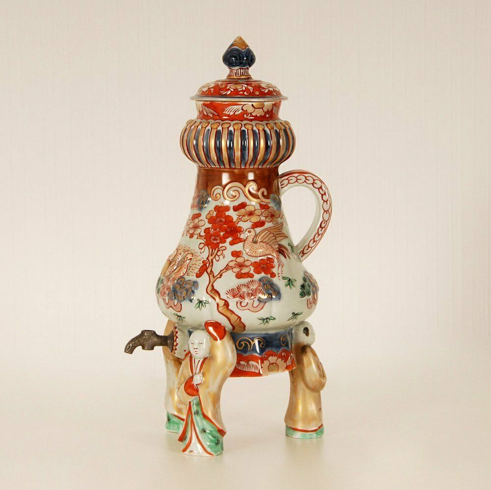 photo buy Antique Japanese Ceramic Coffee Pot In Porcelain Arita By Samson Paris, 1600s