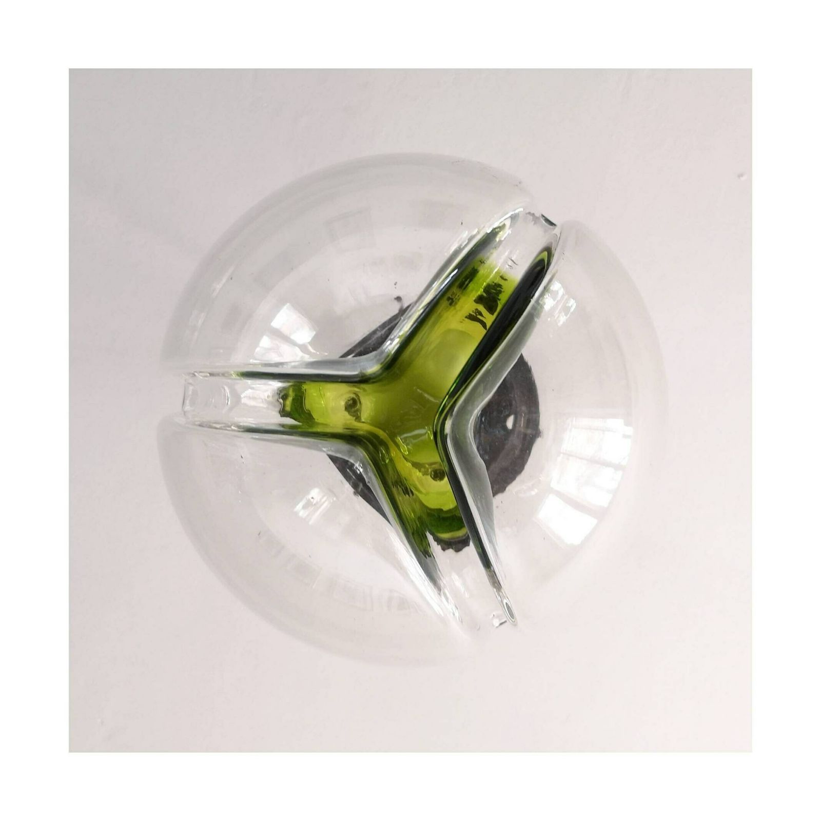 1960s Mazzega Pendant // Mazzega Pendant With Murano Glass // Mid Century Modern Green Mazzega Chandelier // Made In Italy photo buy