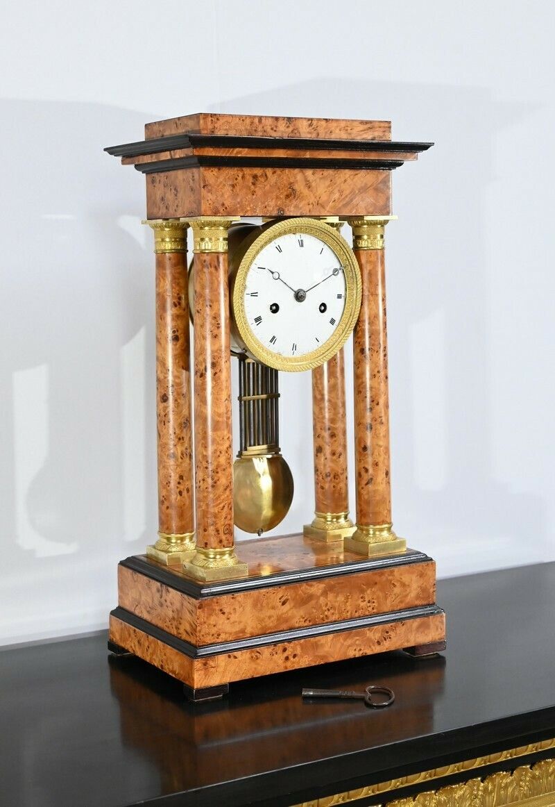 Thuya Magnifying Glass Pendulum, Empire Period – 1st Part 19th photo furniture
