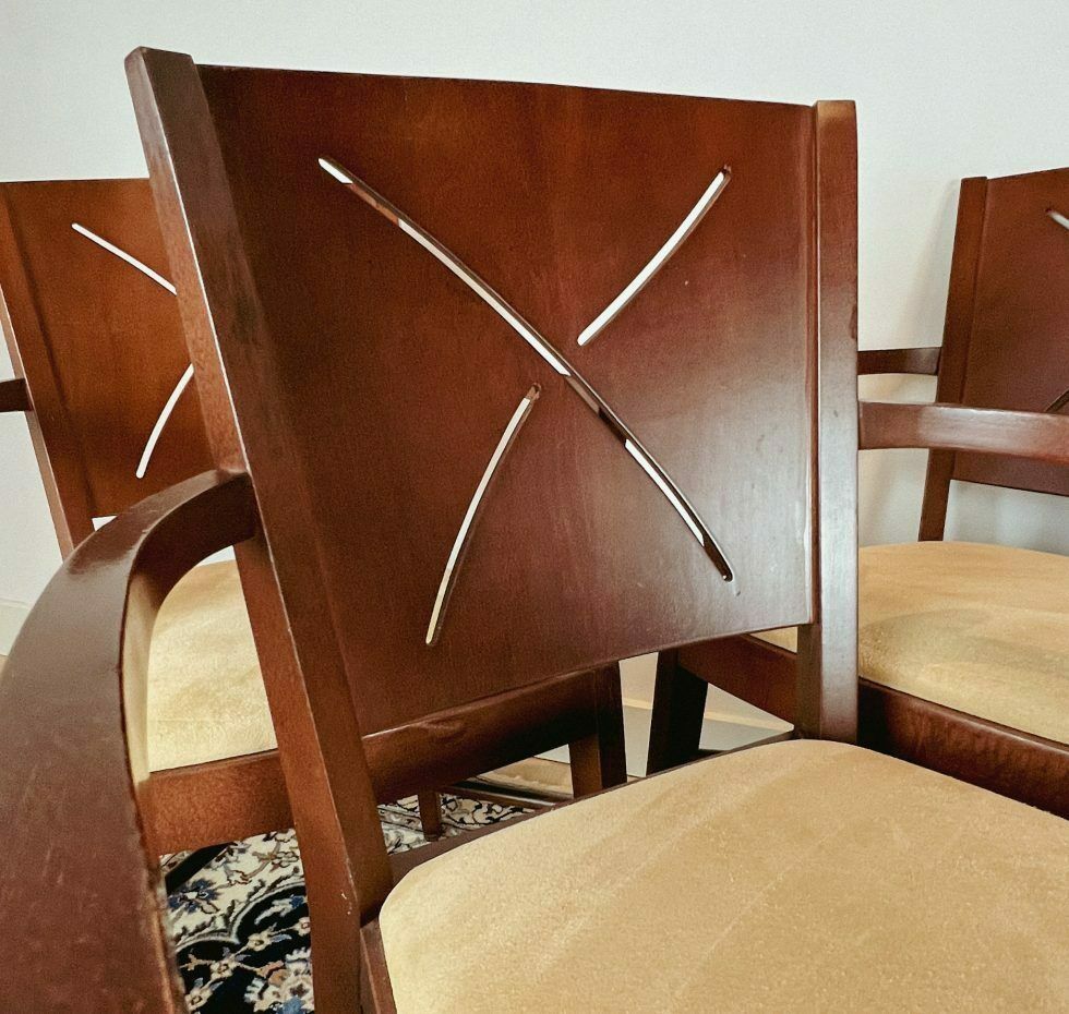 photo for sale Elegant Set Of 4 Andreu World Dining Room Chairs – Elegant Set Of 4 Andreu World Dining Room Chairs, 1960's