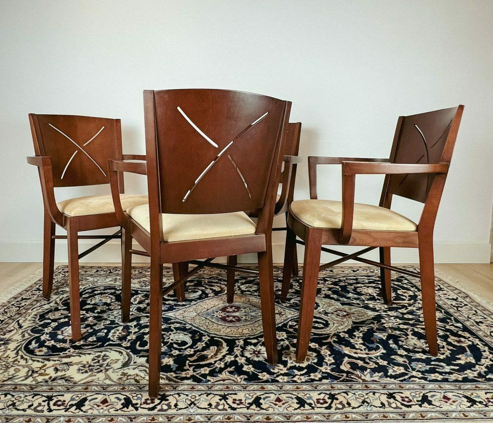 Furniture Elegant Set Of 4 Andreu World Dining Room Chairs – Elegant Set Of 4 Andreu World Dining Room Chairs, 1960's photo