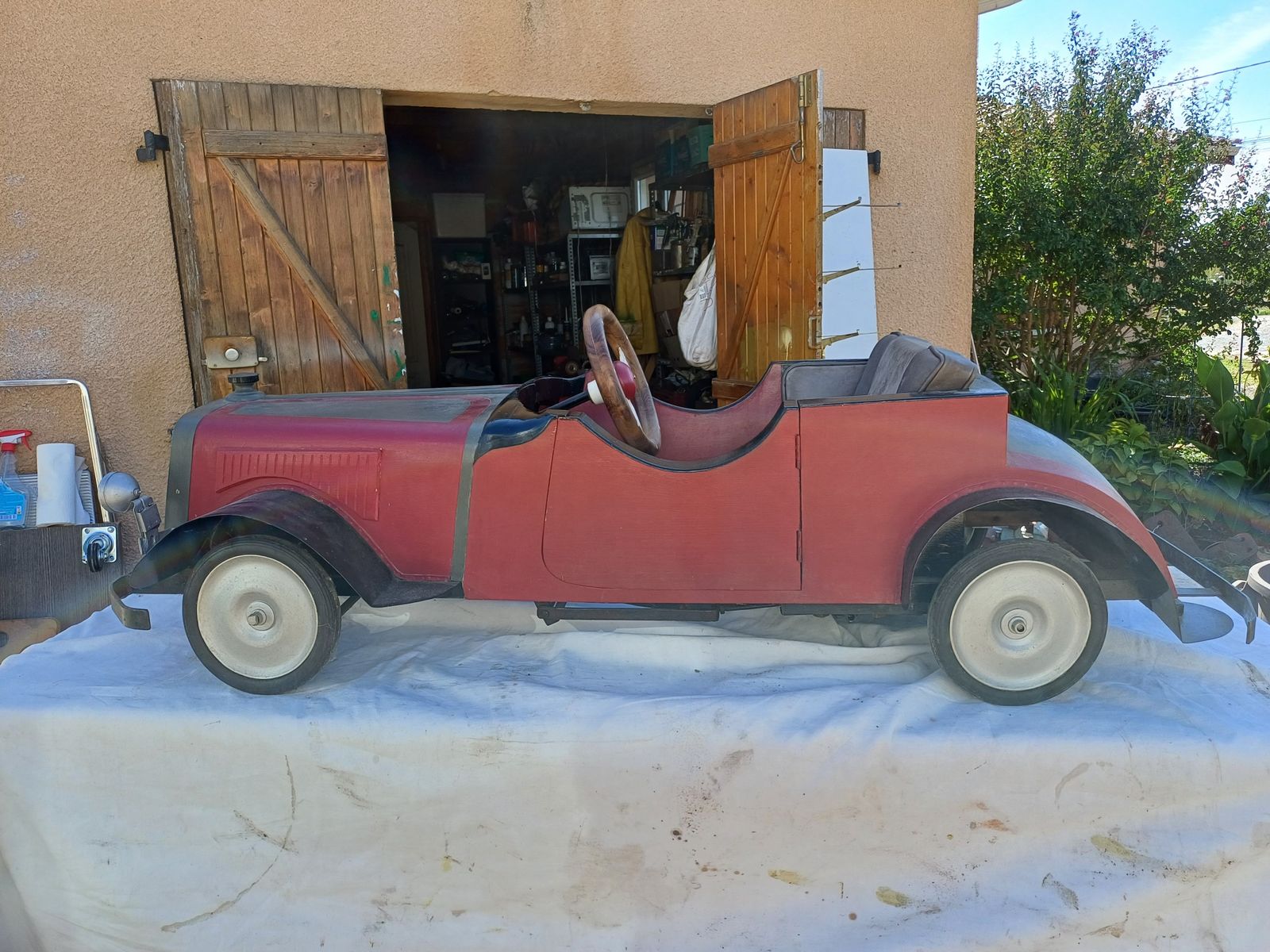 Old Toy Pedal Car Fiat 1930, 1930s