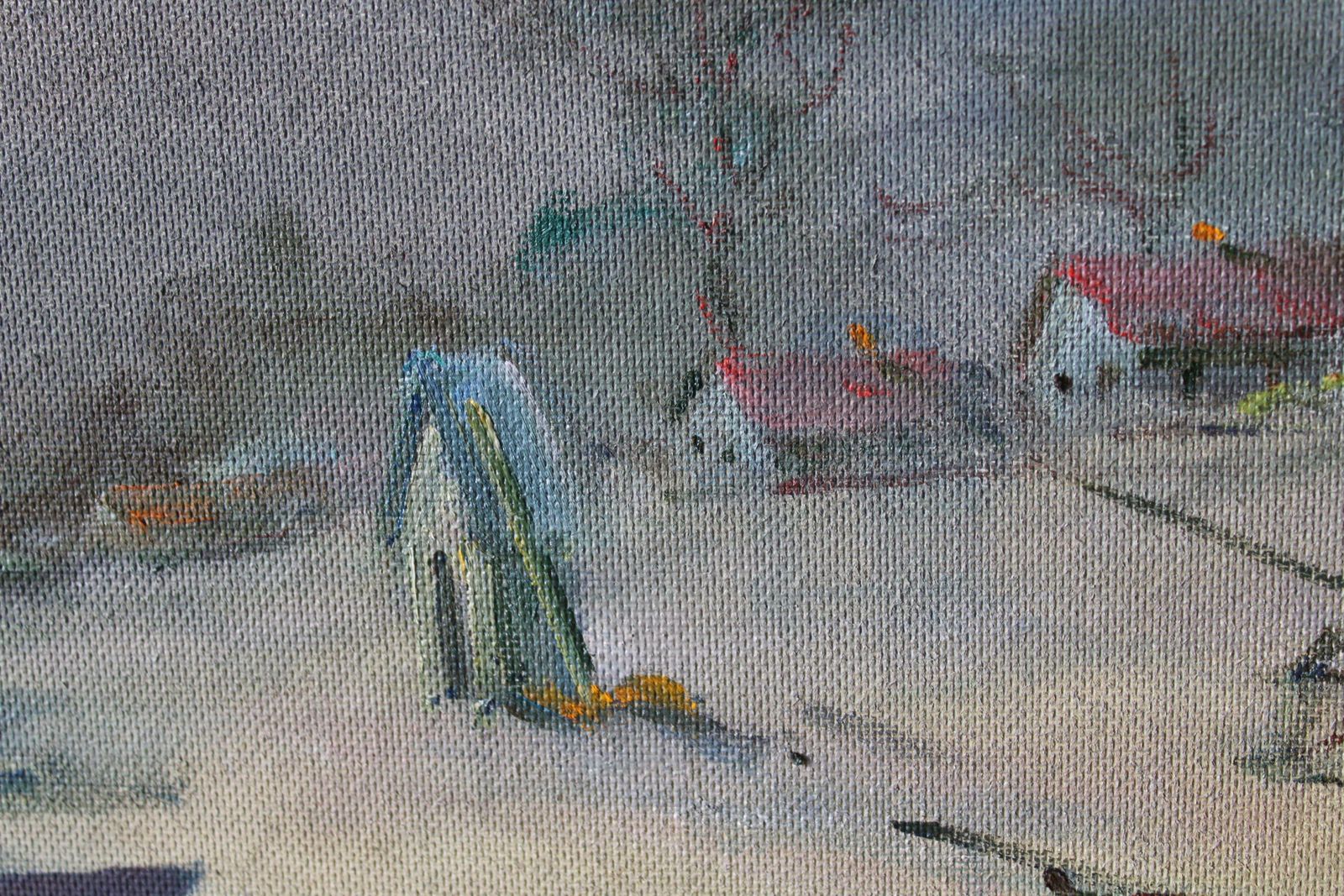 Stanislav Kreics Nocturne. 1987, Cardboard, Oil,  1987 photo 1407.0