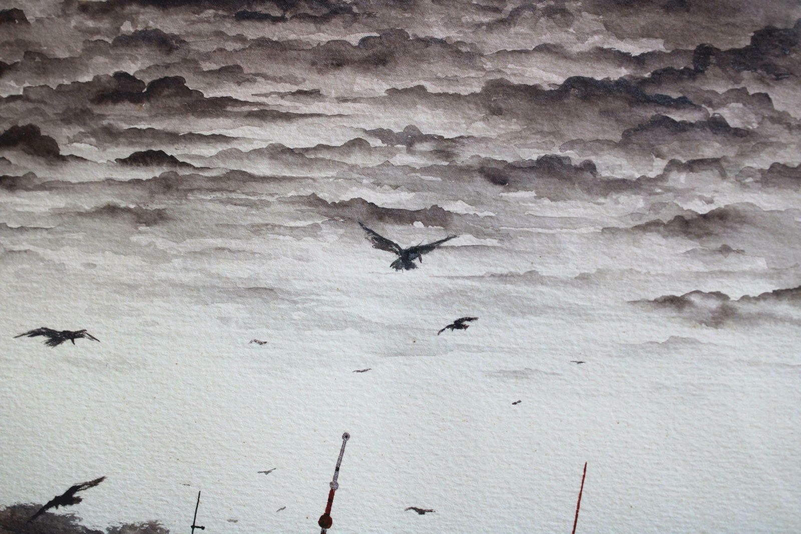 Gennady Sukhanov After The Rain. 1988, Paper, Watercolour, 28x27.5 Cm 1988 photo 387.0