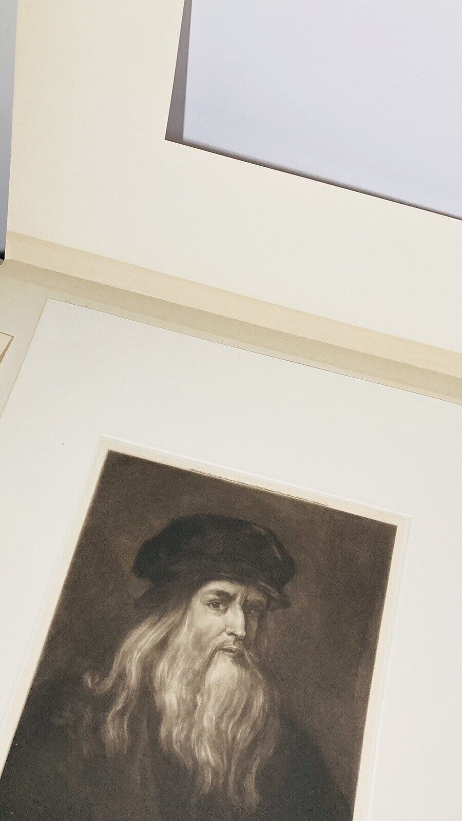 Antique Engraved Portrait Of Leonardo Da Vinci photo buy