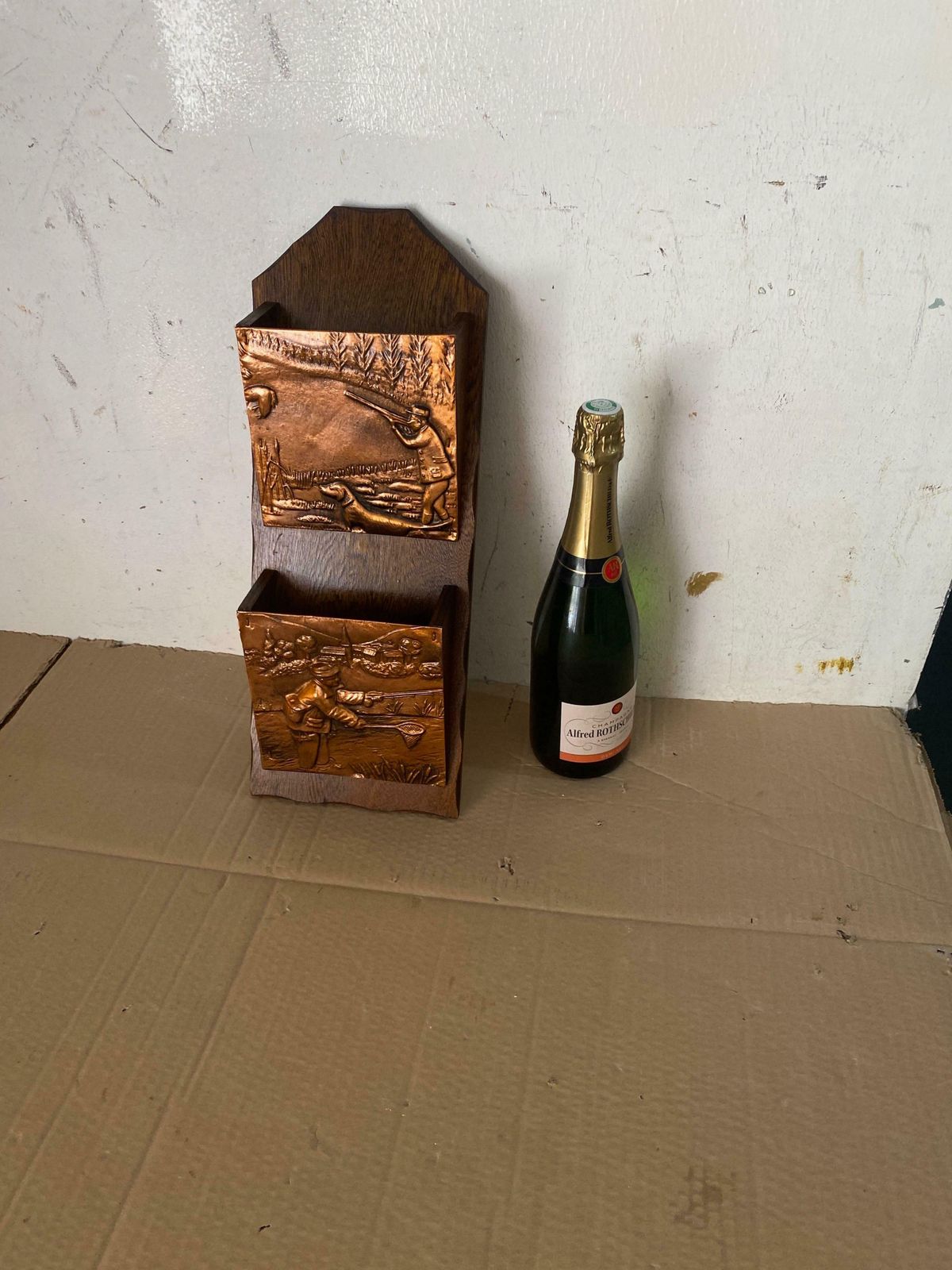 Wall Boxes In Cooper And Wood France 1960 Brown Color photo for sale