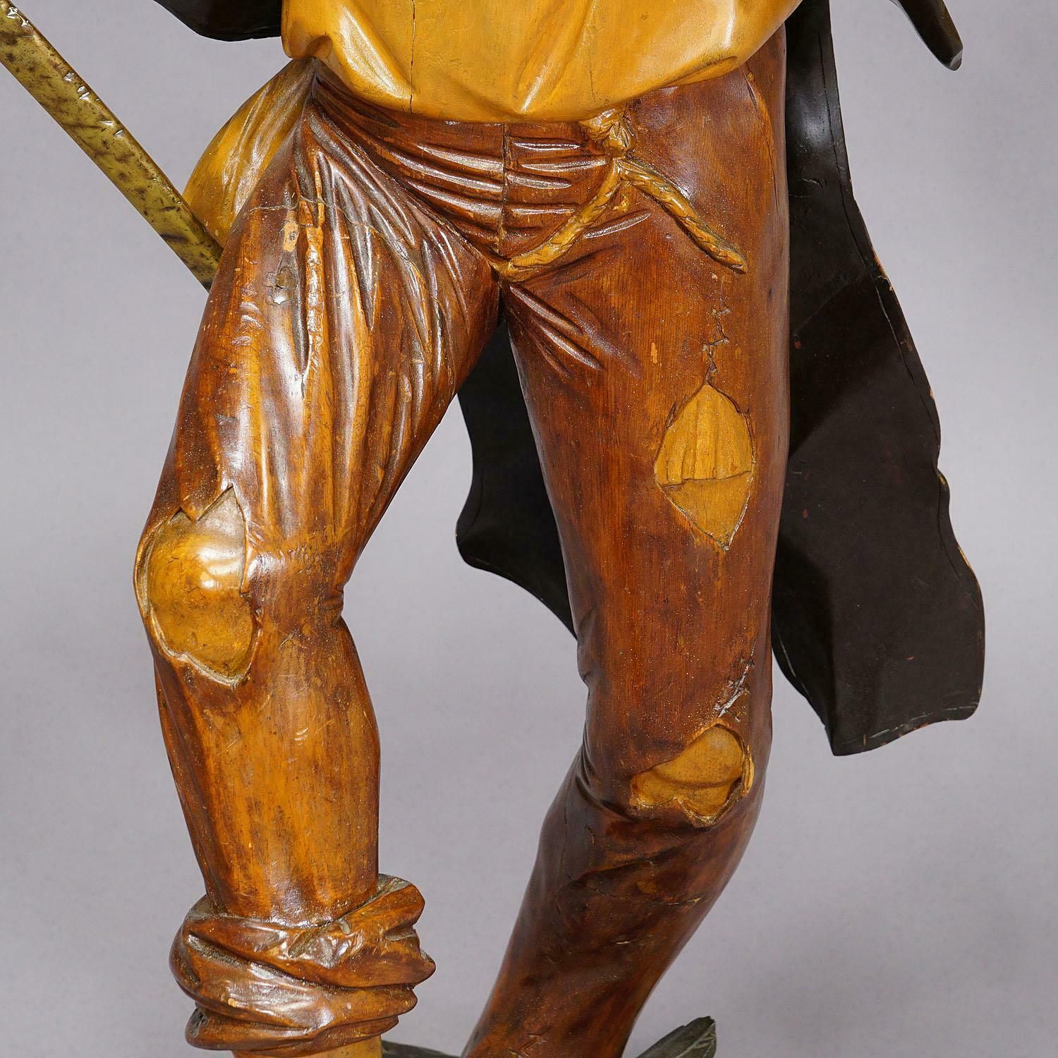 Large Antique Statue Of A French Freedom Fighter Ca. 1920s photo furniture