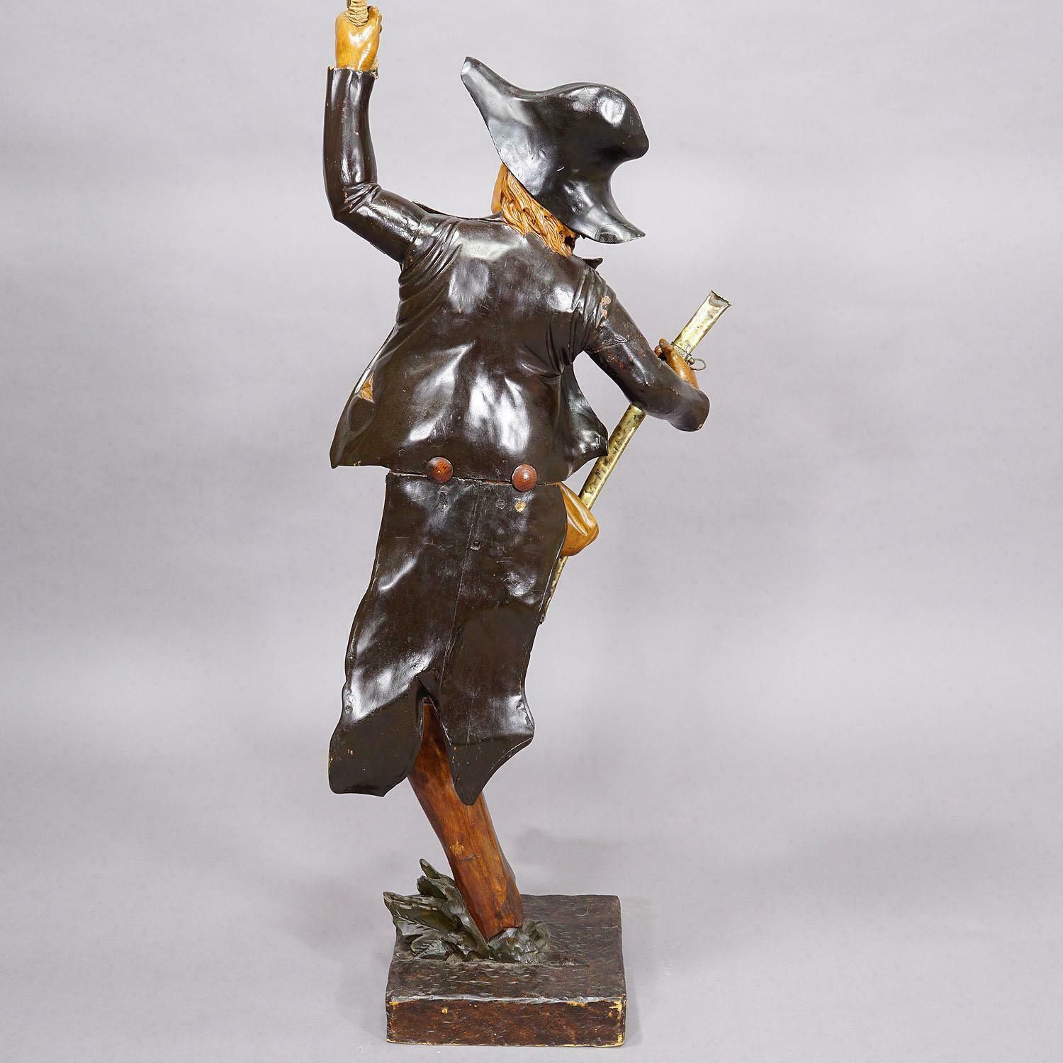 Large Antique Statue Of A French Freedom Fighter Ca. 1920s photo for sale