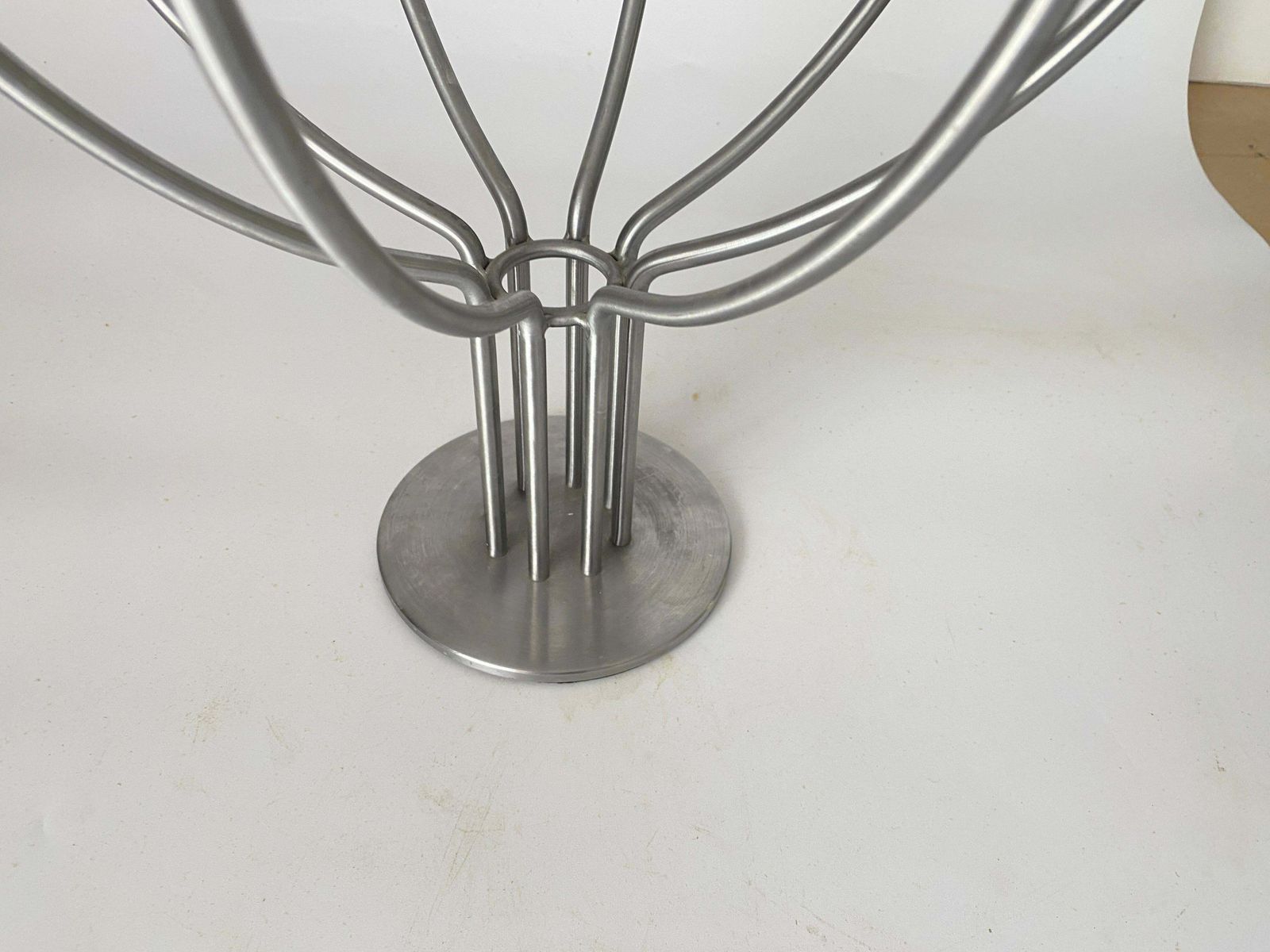 Metal Candleholder By Hagberg Swenden 20th Century Siver Color 8 Arms photo for sale