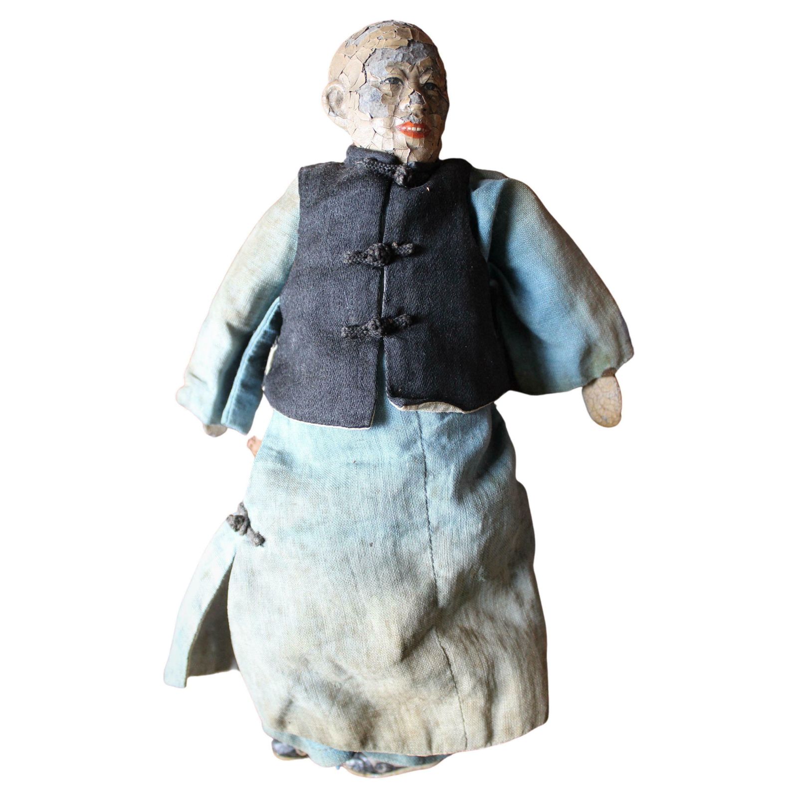 Early 20th Century Door Of Hope Missionary Doll Folk Art Antique Curio