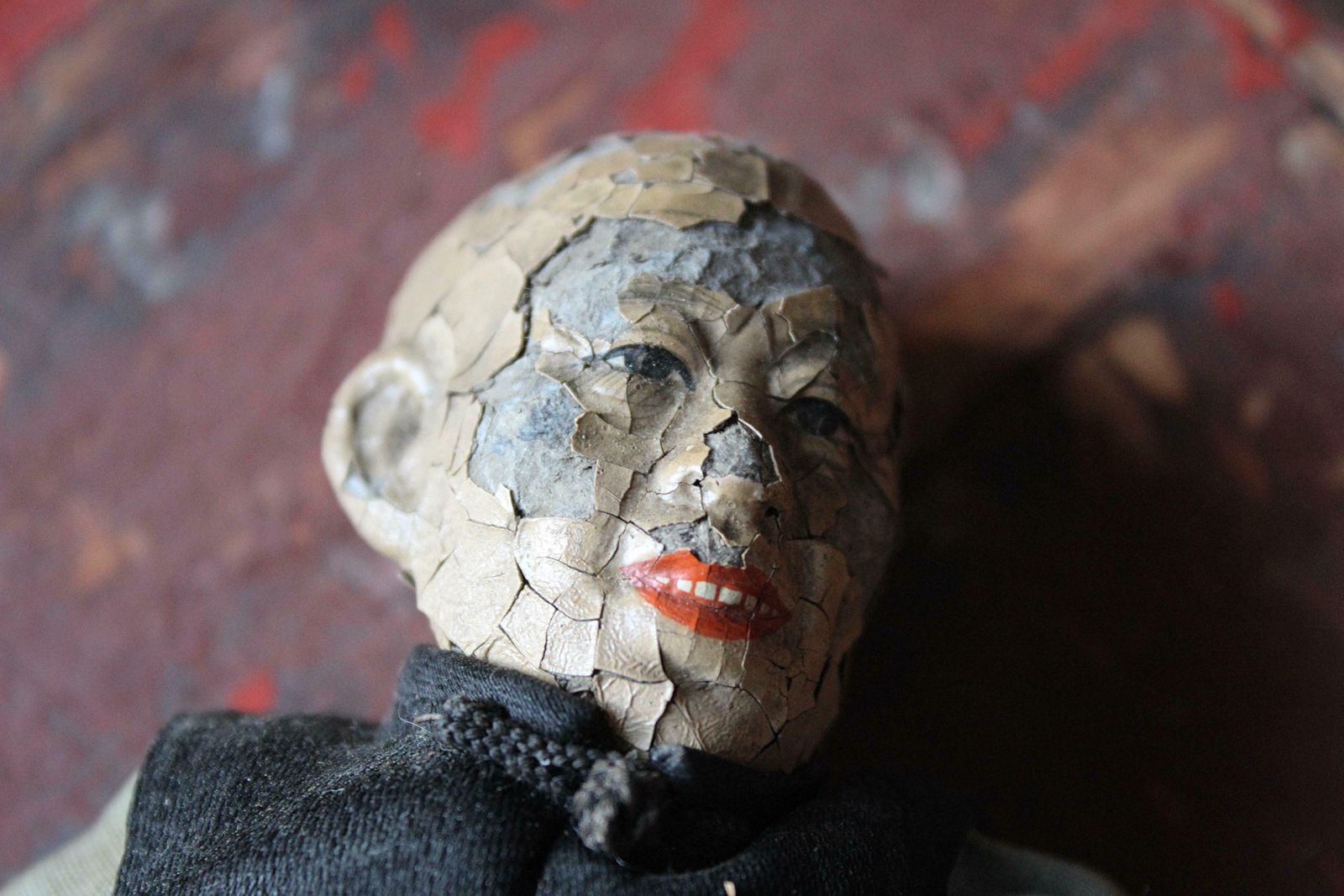 Early 20th Century Door Of Hope Missionary Doll Folk Art Antique Curio photo vinterior