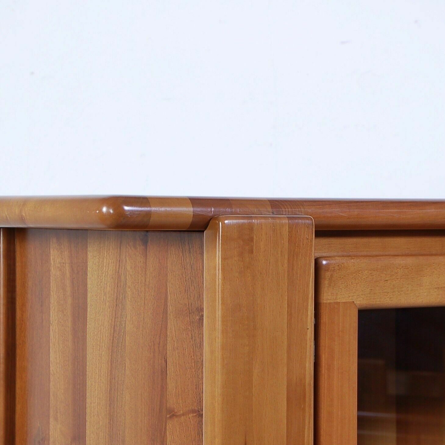 Sapporo Display Cabinet With Three Doors In Walnut, Design Mario Marenco For Mobilgirgi, 1970s photo vinterior