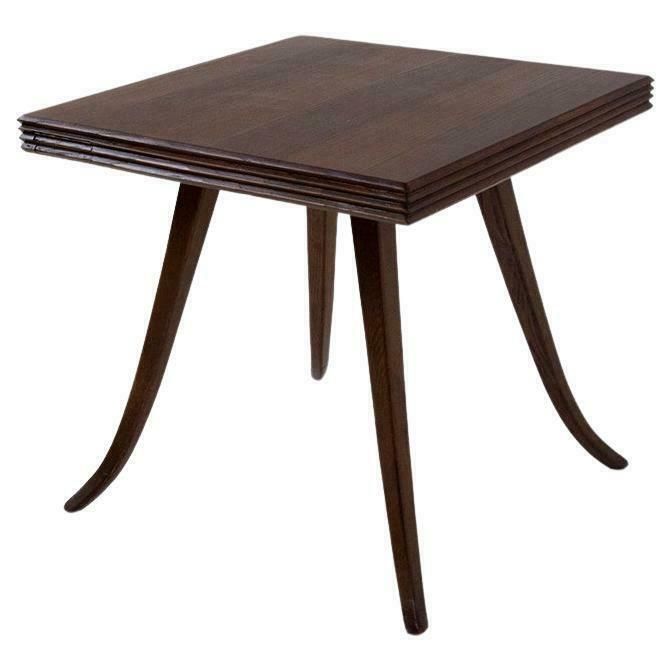 Vintage Italian Walnut Game Table With Grissinatura
