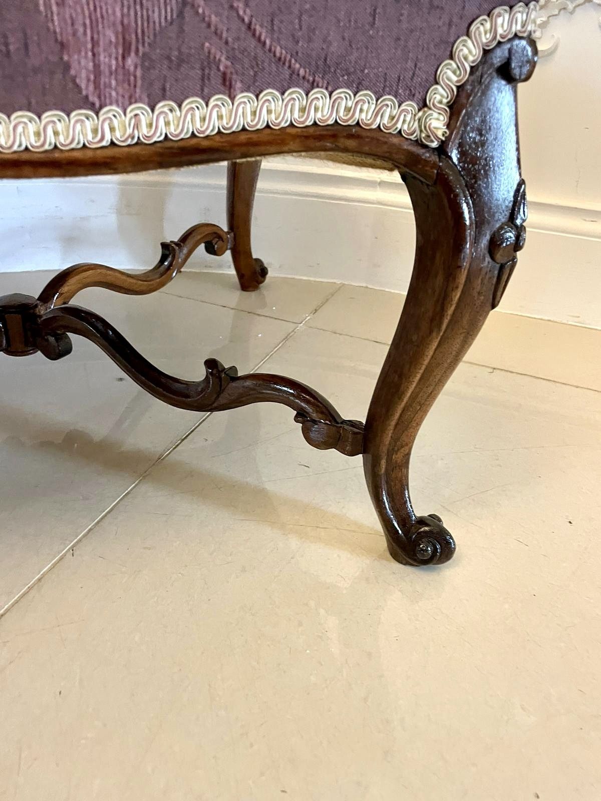Large Antique 19th Century Quality Carved Rosewood Stool photo 1385.0