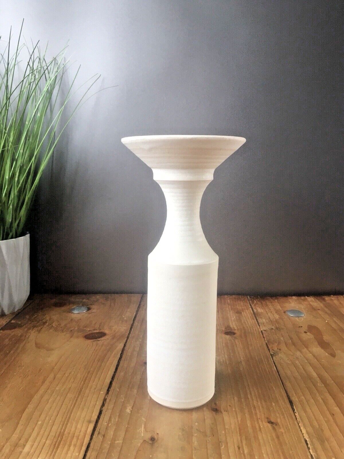 Mid Century 60's Welsh Claypits Ewenny Studio Art Pottery Vase Scandi Style 70's photo furniture