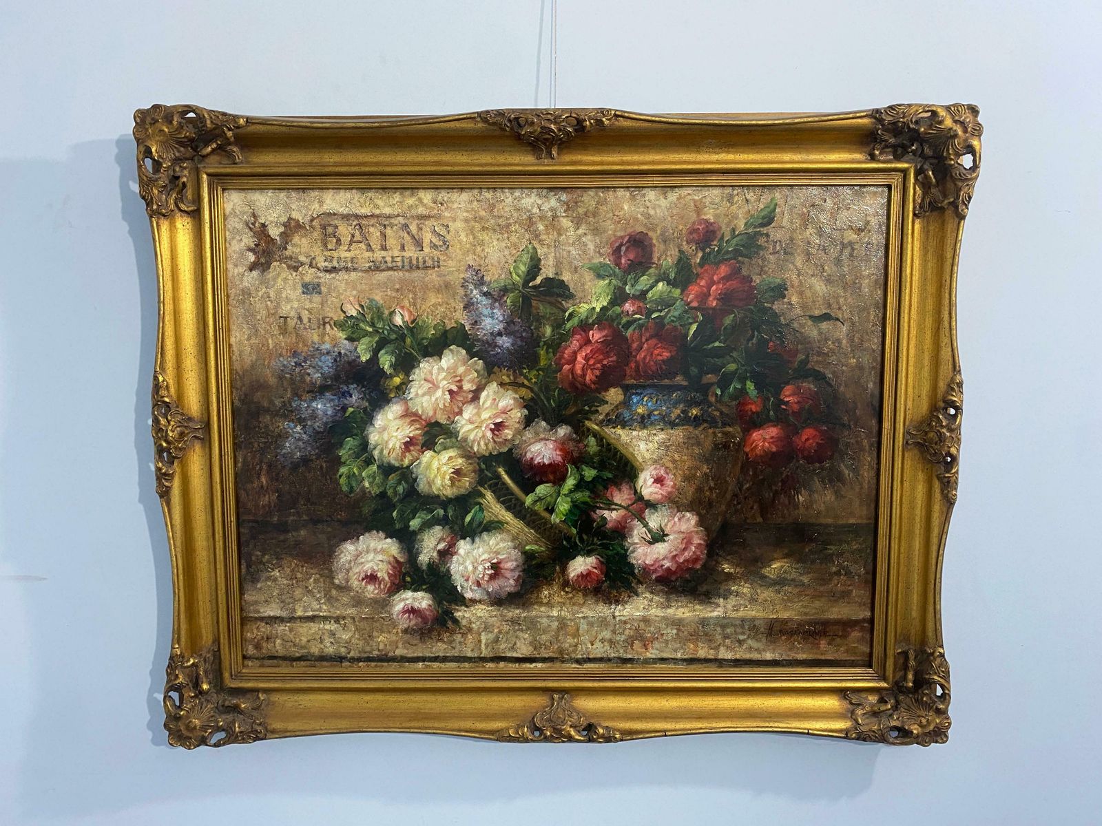 Antique Italian Pastel Painting "Portrait Of A Woman" Italy , Signed, 1963 photo for sale