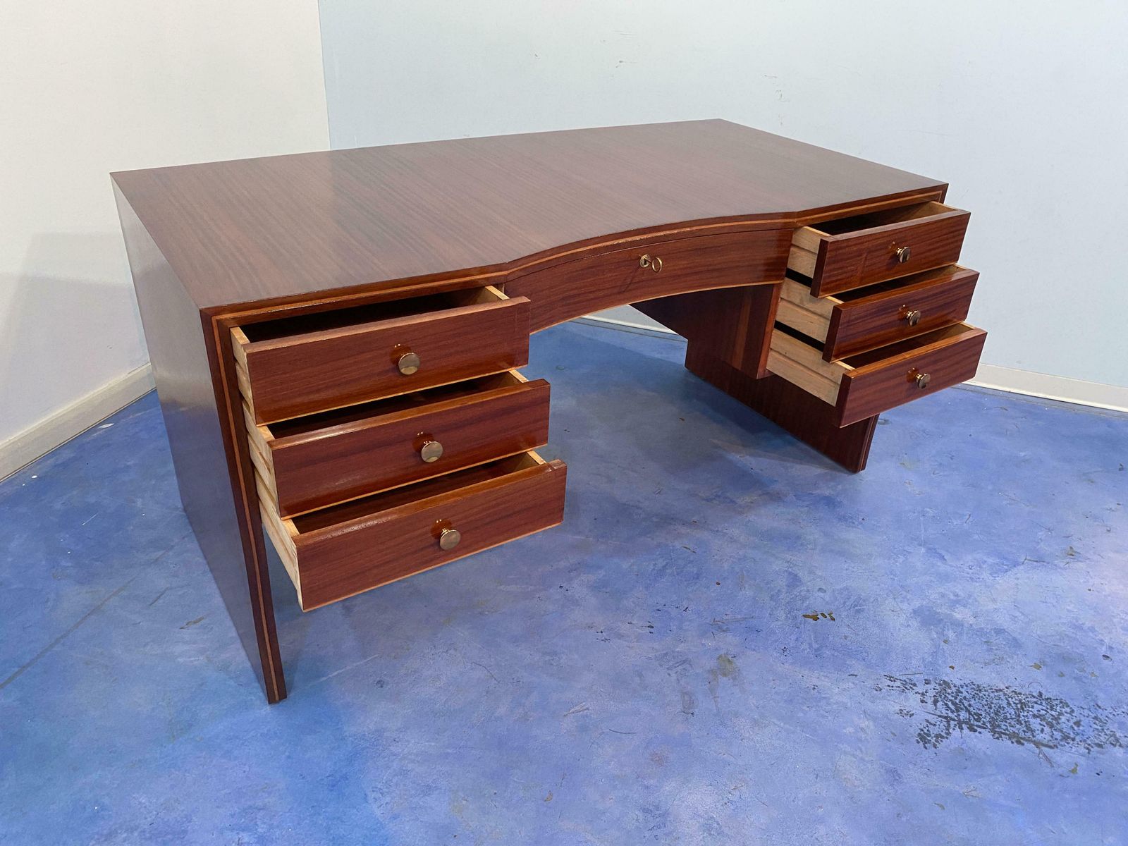 photo furniture Italian Mid Century Executive Desk Designed By Osvaldo Borsani, 1940