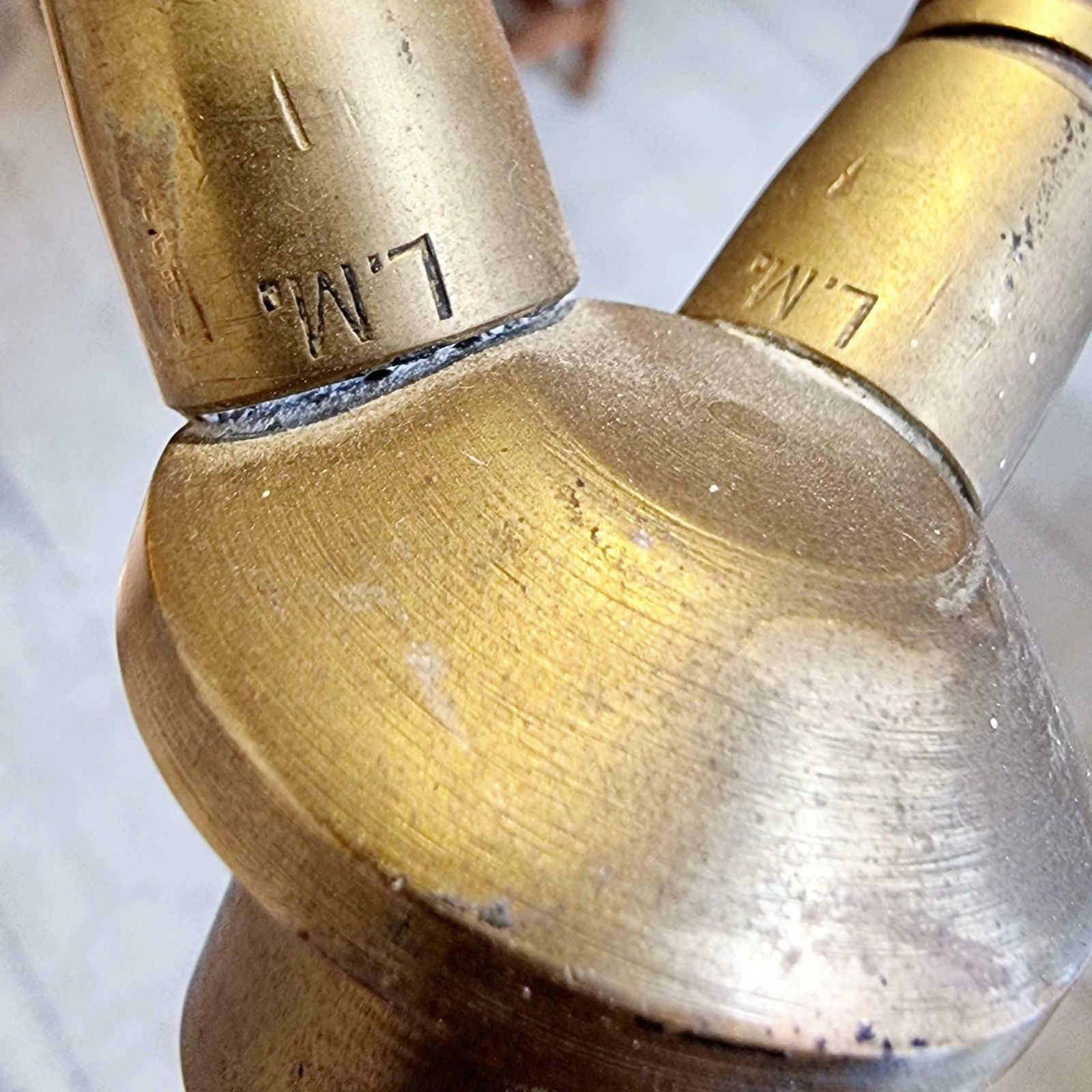 Floor Lamp In Brass And Lacquered Steel, Luci Milano, Midcentury Modern, Italian photo buy