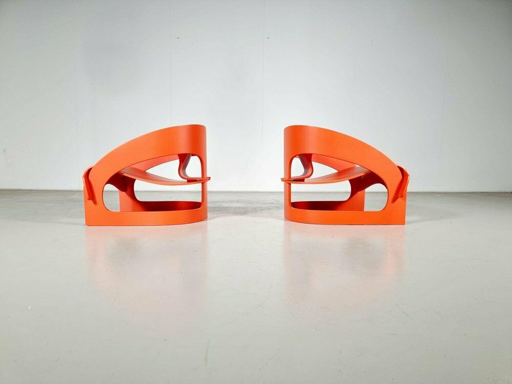 4801 Chairs By Joe Colombo For Kartell, 1960s, Set Of 2 photo Furniture