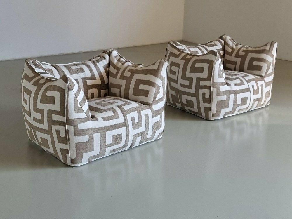 Le Bambole Lounge Chairs By Mario Bellini For C&B Italia, 1970s, Set Of 2 photo furniture