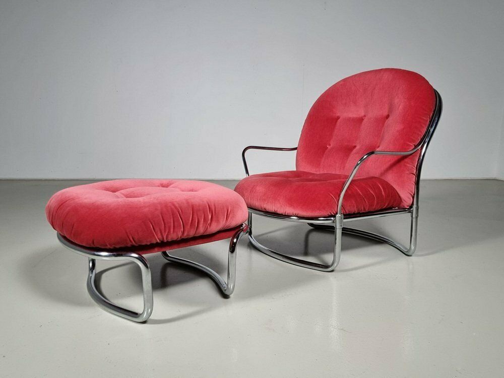 915 Lounge Chair Set Attributed To Carlo De Carli For Cinova, 1960s, Set Of 2