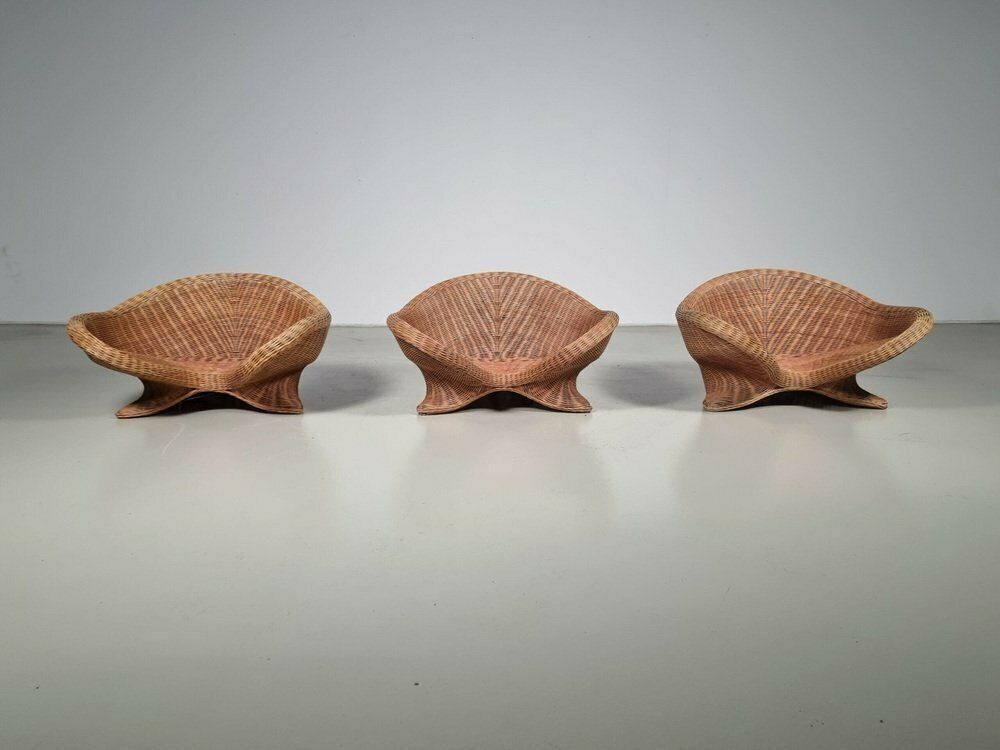 Lounge Chairs From Vivai Del Sud, 1970s, Set Of 3 photo 5074.0