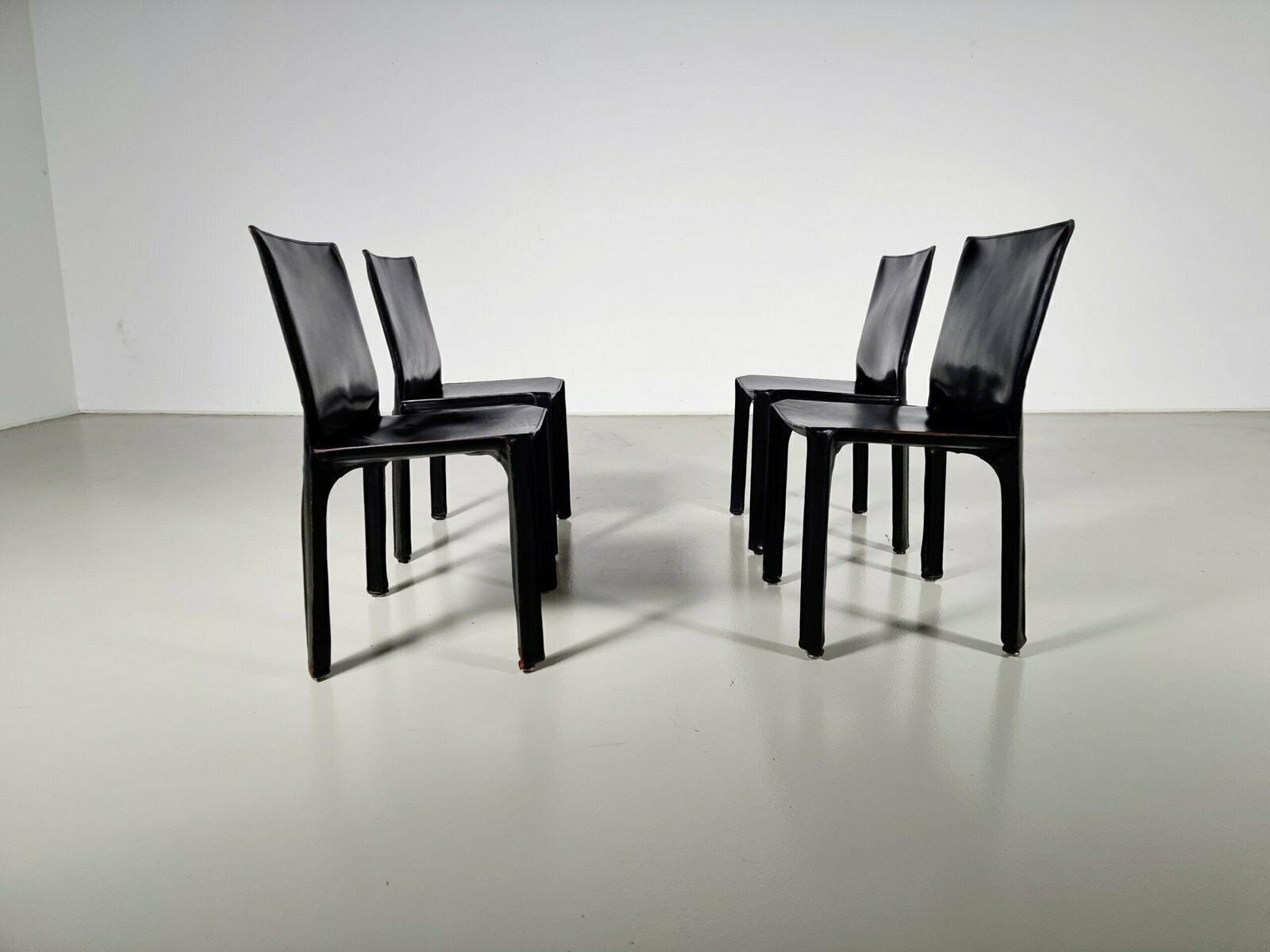 Cab 412 Chairs By Mario Bellini For Cassina, 1970s, Set Of 4 photo Furniture
