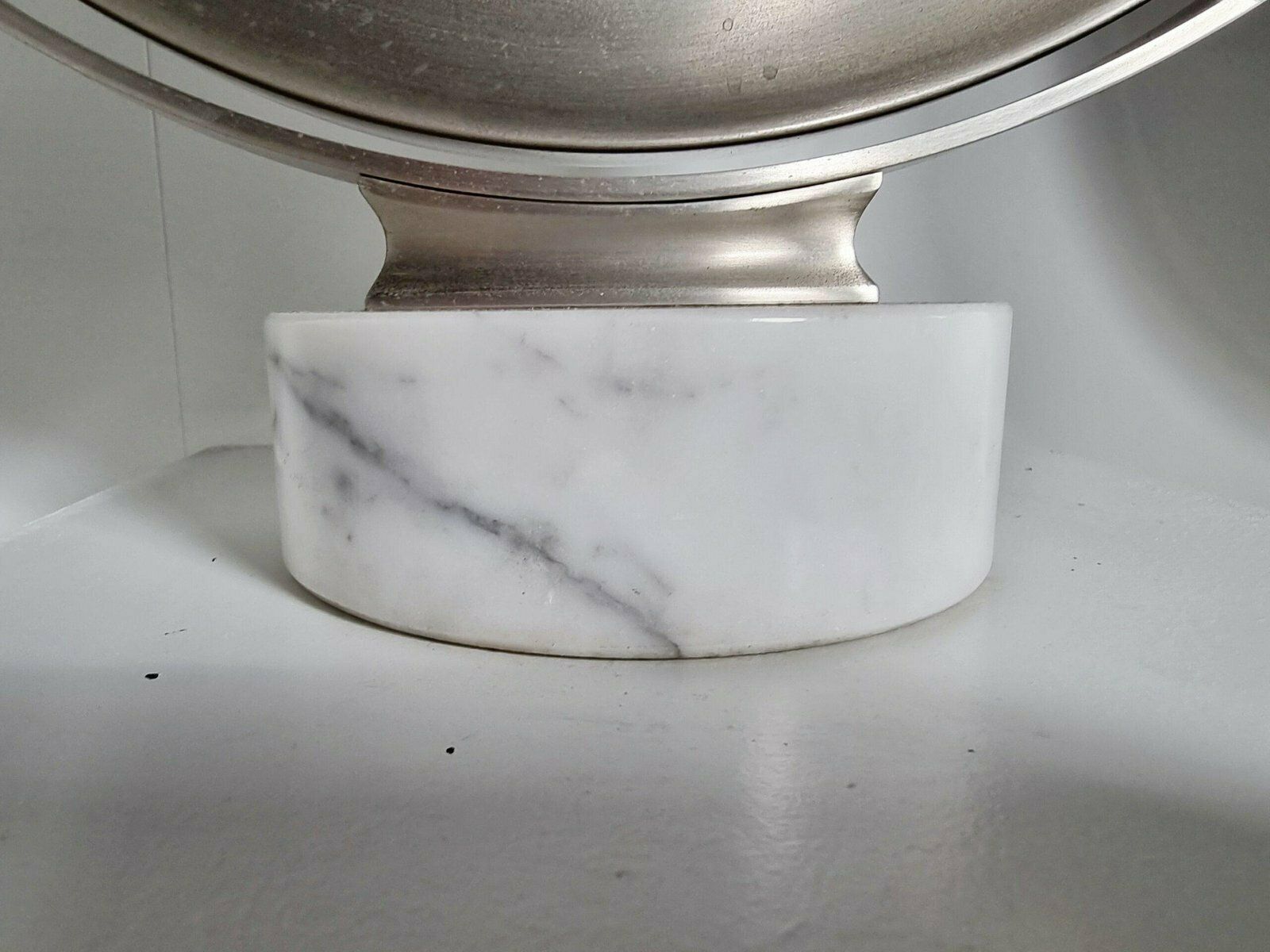 Marble And Steel Narciso Table Mirrors By Sergio Mazza For Artemide, Italy, 1970, Set Of 2 photo 2825.0