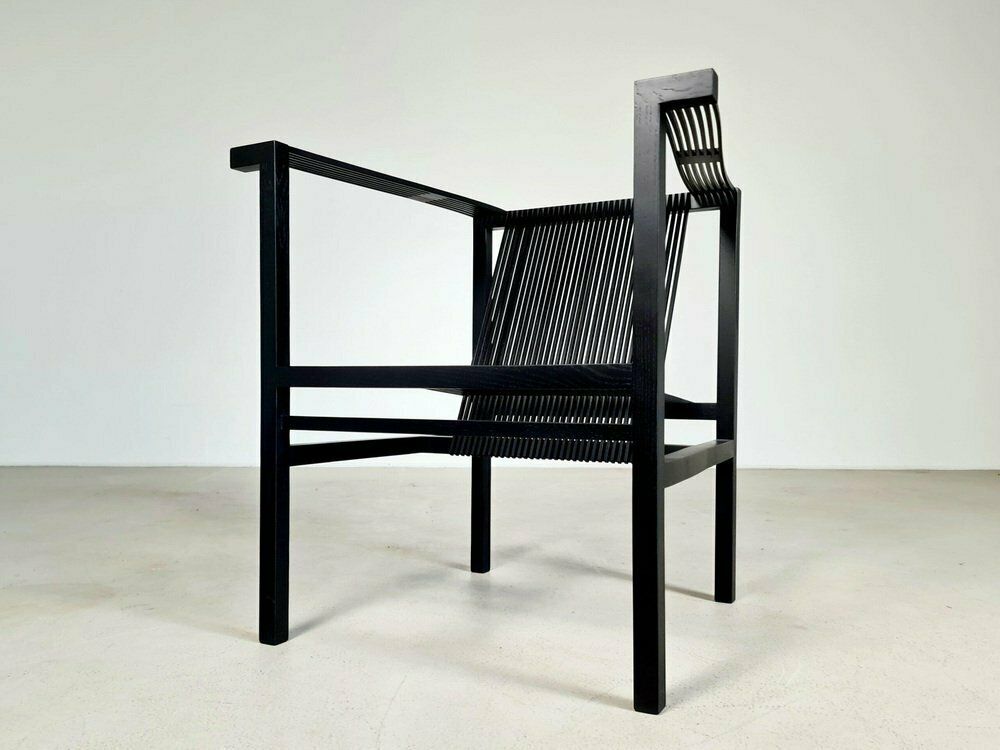 Fauteuil 21 Slat Chair By Ruud Jan Kokke, The Netherlands photo vintage