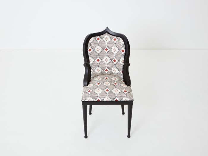 Chaise de bureau Garouste And Bonetti modèle Palace, tissu Rubelli Privilege, 1980 photo furniture