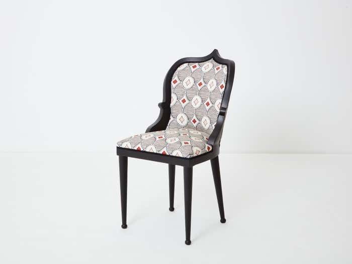 5807.6849999999995 Chaise de bureau Garouste And Bonetti modèle Palace, tissu Rubelli Privilege, 1980 photo