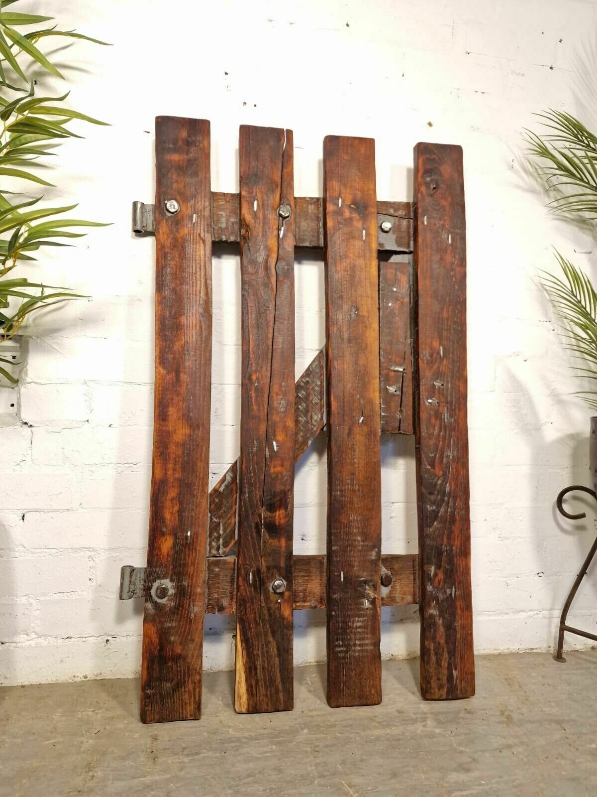 Antique French 19th Century Wooden Farmhouse Barn Cottage Gate Stable Door photo furniture