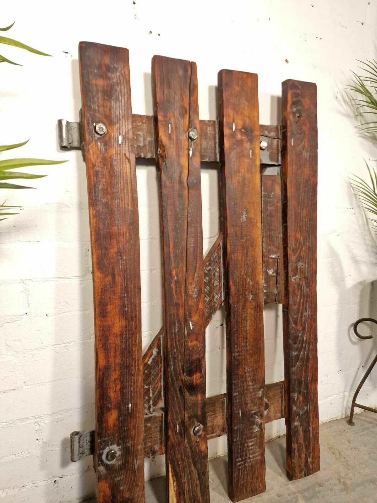 Antique French 19th Century Wooden Farmhouse Barn Cottage Gate Stable Door photo for sale