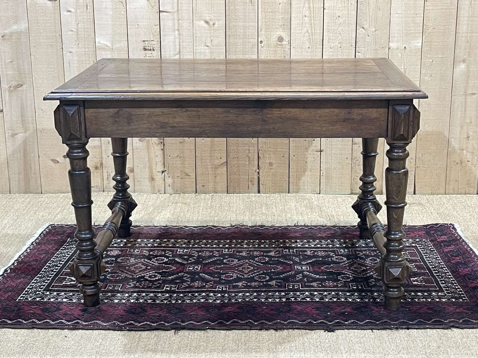 Oak Desk With One Drawer, Made In The 1930s photo Furniture