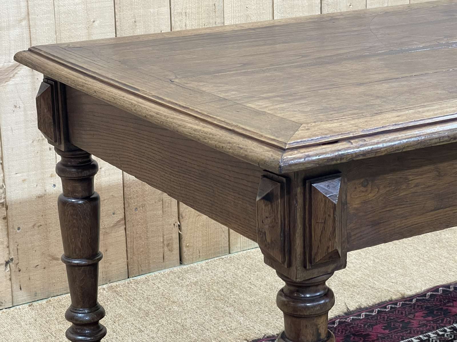 Oak Desk With One Drawer, Made In The 1930s photo vinterior